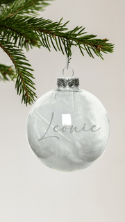 Weihnachtskugel Transparent Personalisiert